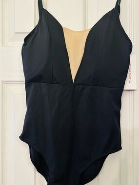 Black One-Piece Swimsuit